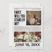 Fun Maid of Honor Proposal Card, Newspaper シーズンカード (裏面)