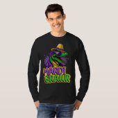 Fun Mardi Grawr Dinosaur Tyrannosaurus Rex  Mardi  Tシャツ (正面フル)