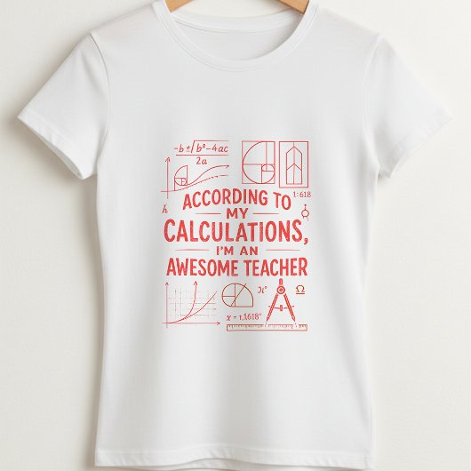 Fun Math Teacher Shirt; Best Teacher Ever Tシャツ