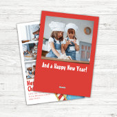 Fun Merry Christmas Cute Photo Collage シーズンカード