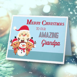 Fun! Merry Christmas Grandpa  カード