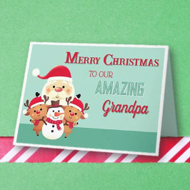 Fun! Merry Christmas Grandpa  カード