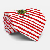 Fun Merry Christmas Tree Candy Cane Holiday ネクタイ (ロール)
