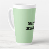 Fun Mint Green Sarcastic quote for teachers カフェラテマグ (左アングル)