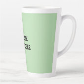 Fun Mint Green Sarcastic quote for teachers カフェラテマグ (右)