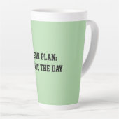 Fun Mint Green Sarcastic quote for teachers カフェラテマグ (右アングル)