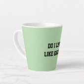 Fun Mint Green Sarcastic quote for teachers カフェラテマグ (左アングル)