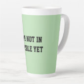 Fun Mint Green Sarcastic quote for teachers カフェラテマグ (右アングル)