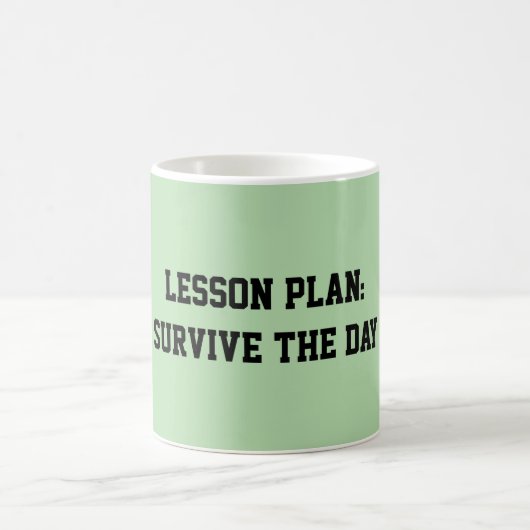 Fun Mint Green Sarcastic quote for teachers コーヒーマグカップ (中央)