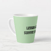 Fun Mint Green Sarcastic quote for teachers Small カフェラテマグ (左アングル)