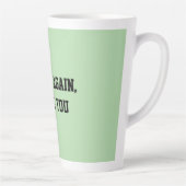Fun Mint Green Sarcastic Quote Teacher カフェラテマグ (右)