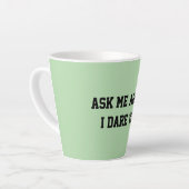 Fun Mint Green Sarcastic Quote Teacher small カフェラテマグ (左アングル)