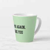 Fun Mint Green Sarcastic Quote Teacher small カフェラテマグ (右アングル)