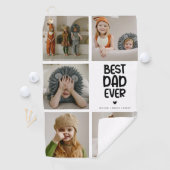 Fun Modern 'BEST DAD EVER' 5枚の写真 ゴルフタオル (インサイチュ)