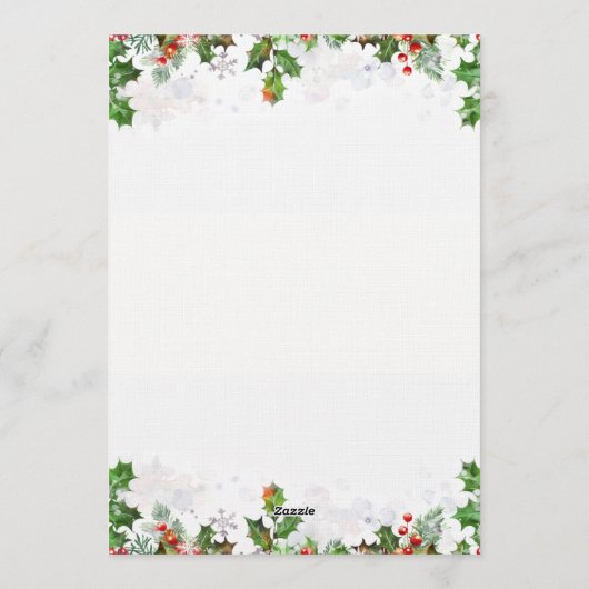 Fun Modern Christmas Sip & Swap Cocktail Party 招待状 (裏面)