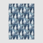 Fun Modern Scandinavian Abstract Pine Tree Pattern 薄葉紙 (正面)