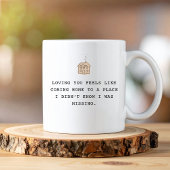 Fun Modern Trendy Typography Valentine ツートーンマグカップ