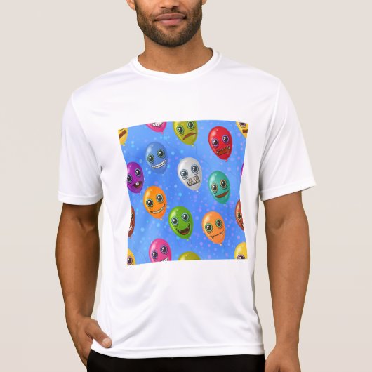 Fun Monster Face Balloons Tシャツ (正面)