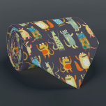 Fun Monster Halloween Pattern ネクタイ<br><div class="desc">A fun monster pattern on a dark background. Perfect for Halloween to raise a smile.</div>