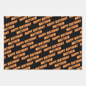 Fun Monster Truck Birthday ラッピングペーパーシート (正面2)