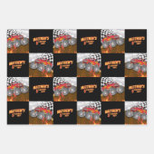 Fun Monster Truck Birthday ラッピングペーパーシート (正面)