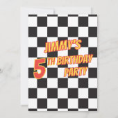 Fun Monster Truck QR Code Birthday Party  (裏面)