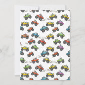 Fun Monster Trucks 1st Birthday Party Invitation 招待状 (裏面)