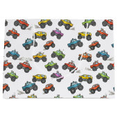 Fun Monster Trucks Birthday  ラージペーパーバッグ (正面)