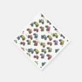 Fun Monster Trucks Birthday Party  スタンダードカクテルナプキン (角)