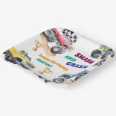 Fun Monster Trucks Birthday Party ペーパープレート (傾斜あり)