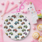 Fun Monster Trucks Birthday Party  ペーパープレート (パーティー)
