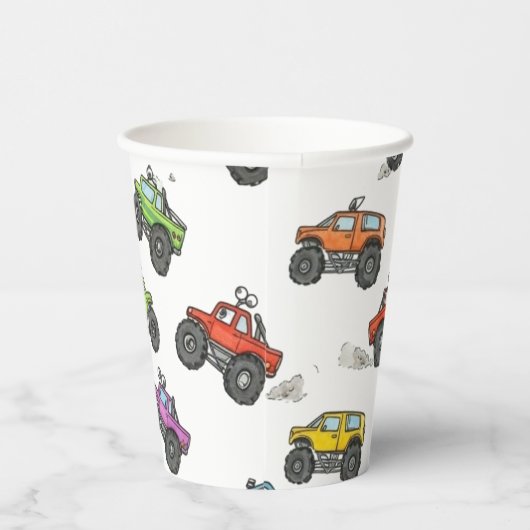 Fun Monster Trucks Birthday Party  紙コップ (右)