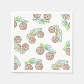 Fun Monster Trucks Paper Cup スタンダードカクテルナプキン (正面)