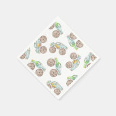 Fun Monster Trucks Paper Cup スタンダードカクテルナプキン (角)