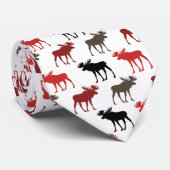 Fun Moose on the Loose Pattern ネクタイ (ロール)