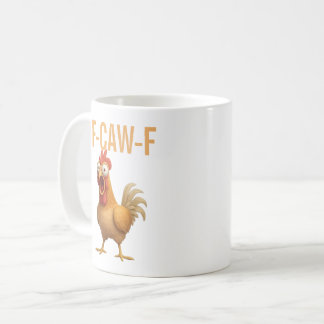 Fun Mug Funny F-Caw-ny Chicken Coffee Mugs Chicken コーヒーマグカップ