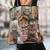 Fun Multi Photo Collage Cat Lover トートバッグ