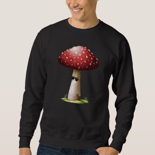 Fun Mushrooms Foraging Mycology Fungi Cool Mushroo スウェットシャツ (正面)