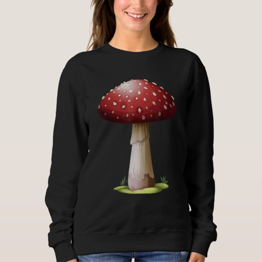 Fun Mushrooms Foraging Mycology Fungi Cool Mushroo スウェットシャツ (正面)