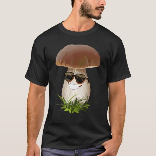 Fun Mushrooms Foraging Mycology Fungi Happy Mushro Tシャツ (正面)