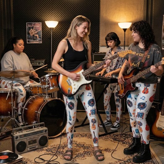 Fun Music Lover - Colorful Musical Instruments レギンス