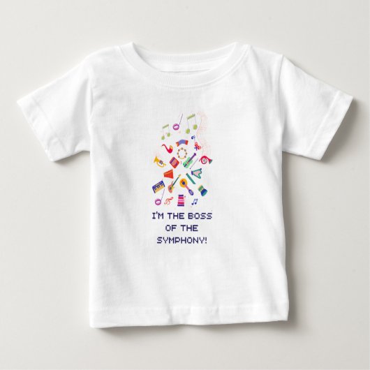 Fun Musical Instruments Kids T-Shirt ベビーTシャツ (正面)