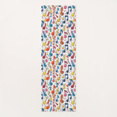Fun Musical Notes Kawaii Art Design ヨガマット (正面)
