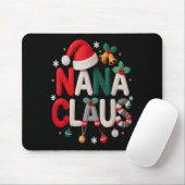 Fun Nana Claus Santa Claus Grandma Family Matching マウスパッド (マウス)