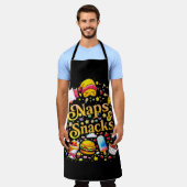 fun Naps & Snacks Apron Colorful & Playful  エプロン (着用した状態)