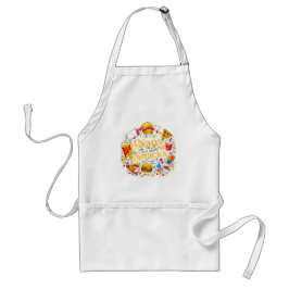 fun Naps & Snacks Apron Colorful & Playful  スタンダードエプロン