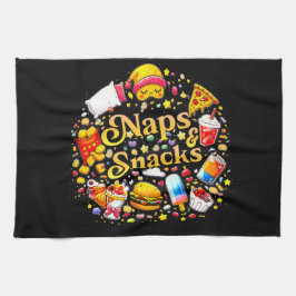 fun Naps & Snacks Kitchen Towels   キッチンタオル