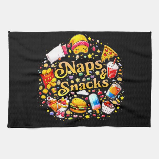 fun Naps & Snacks Kitchen Towels   キッチンタオル (横)