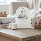 fun Nauti Bouy Nautical Baby Shower Invitation 招待状