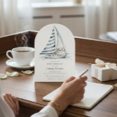 fun Nauti Bouy Nautical Baby Shower Invitation 招待状